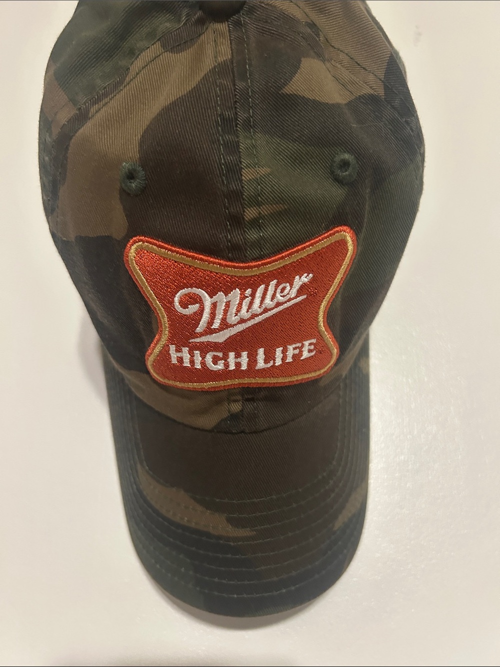 American Needle Camouflage Miller High Life Patch Baseball Cap - Brown Green